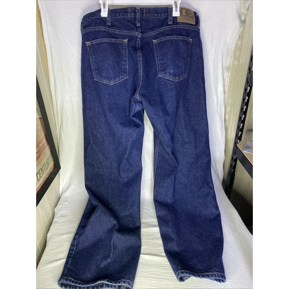 Diamond Gusset Jeans Men's Denim Blue 42x32 Cotton Made In USA Vintage Work